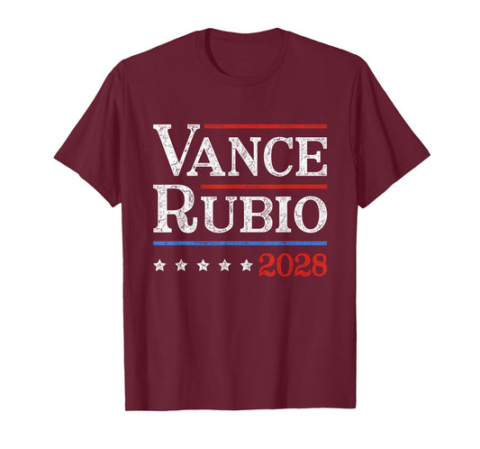 Vance Rubio 2028 J D Vance Marco Rubio President 2028 Funny T-Shirt
