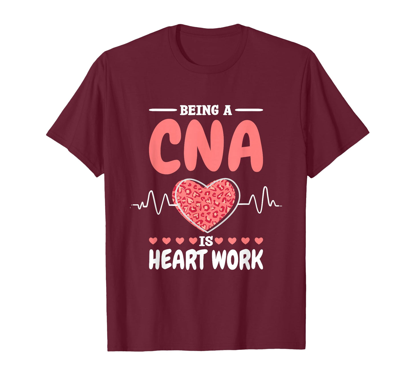 CNA Is A Heartwork Certified Nurse Assistant and RN T-Shirt, Small, Black
