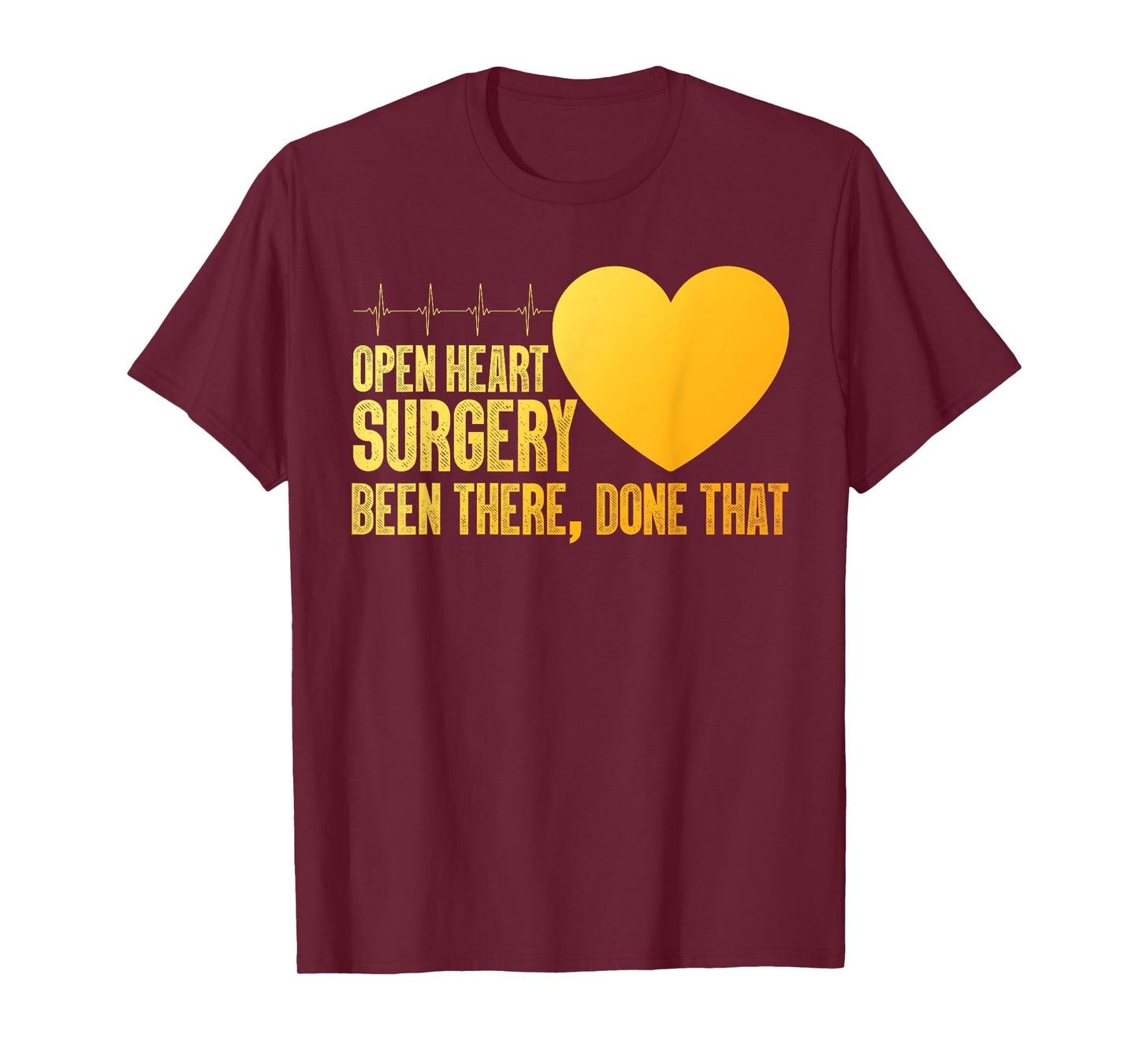 Cool Open Heart Surgery Art Men Women Heart Attack Recovery T-Shirt