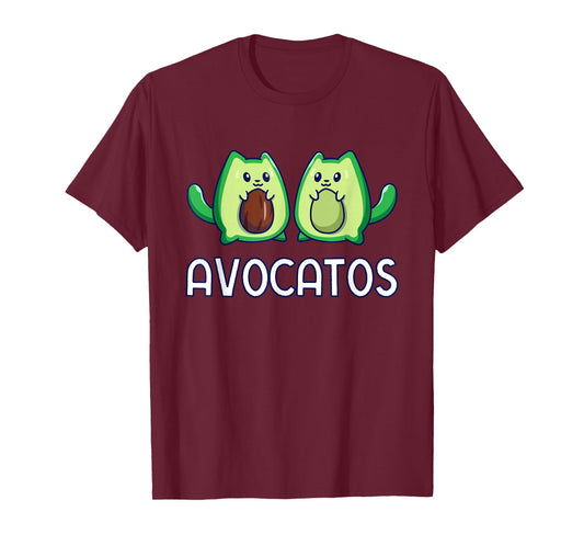 Avogato Avocado Cat Vegan Cat T-Shirt