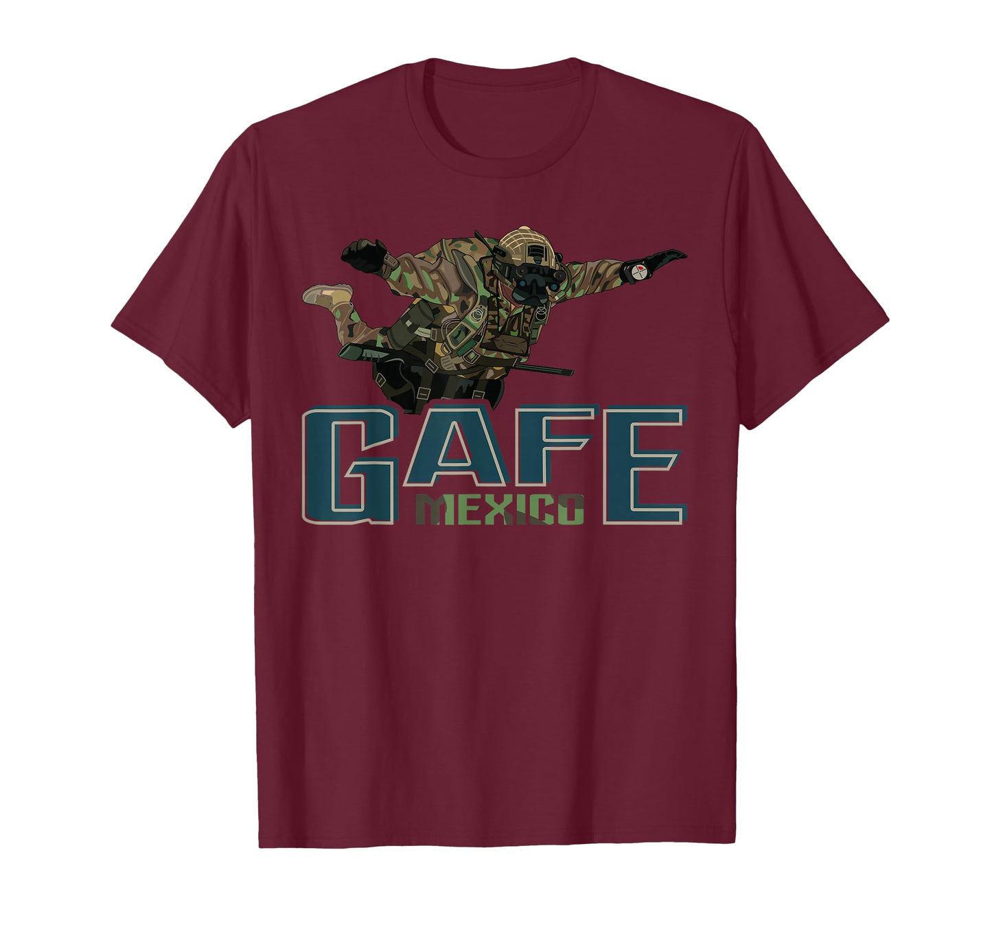 Mexican GAFE Special Force Army Paratrooper Parachutist T-Shirt