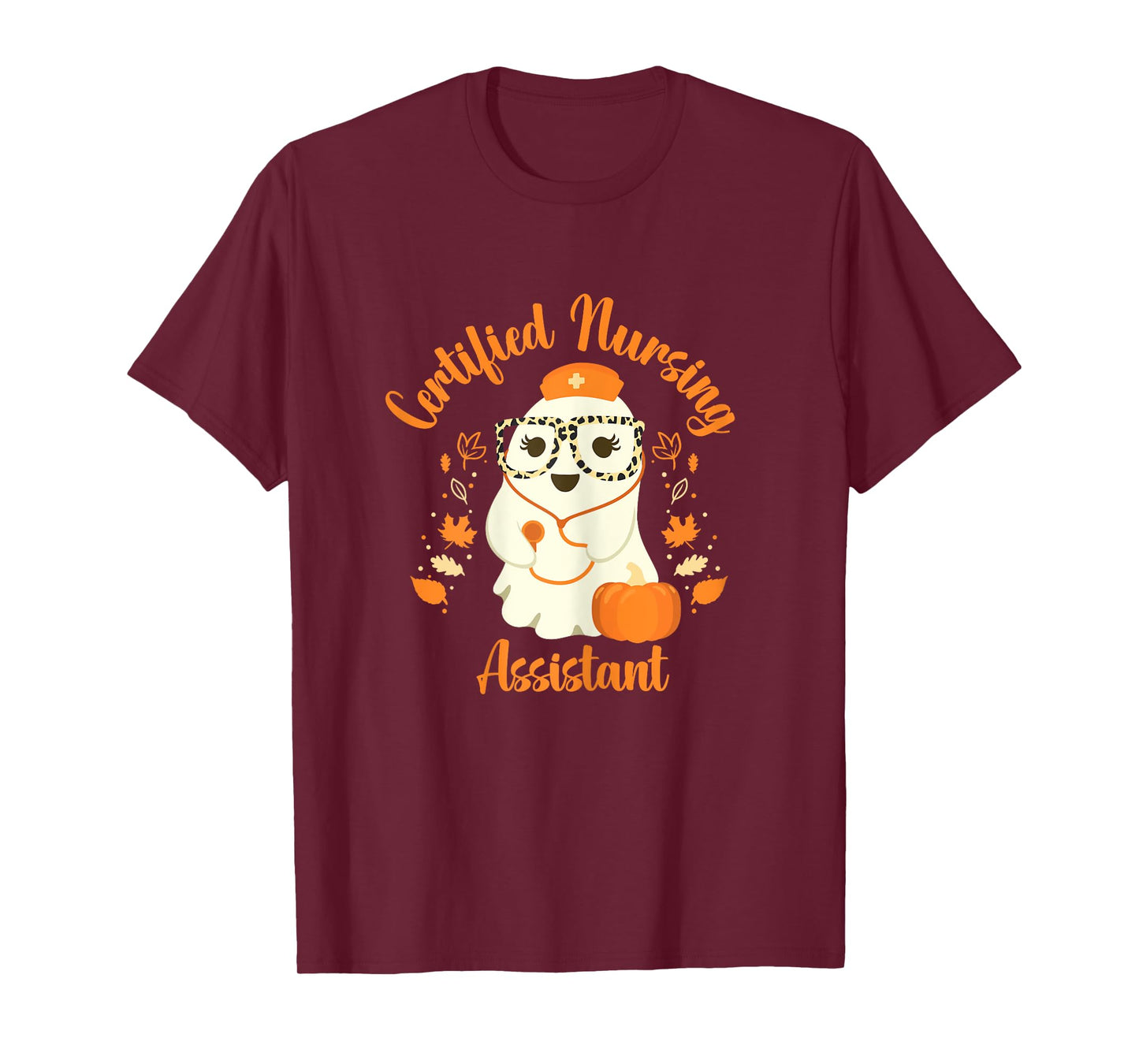 Certified Nursing Assistant CNA Ghost Halloween Nurse T-Shirt