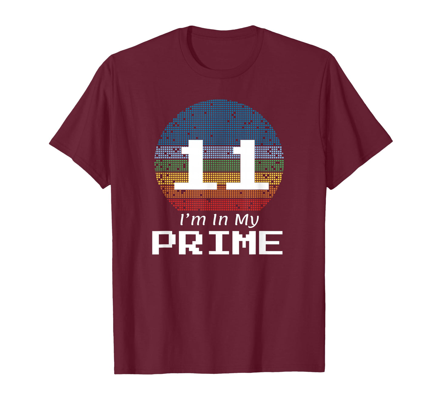 11 Year Old Birthday Prime Number Math T-Shirt