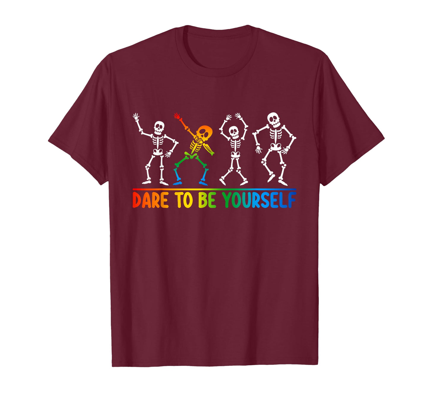 Dare to Be Yourself Cute Dabbing LGBTQ Pride T-Shirt