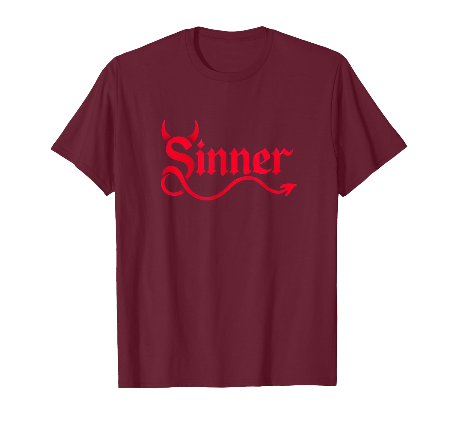 Rock Sinner Devil Horns & Tail - Atheist Pride T-Shirt