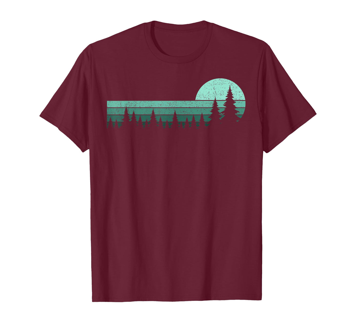 Trees Wildlife Nature Vintage Forest Pine Trees Men Women T-Shirt