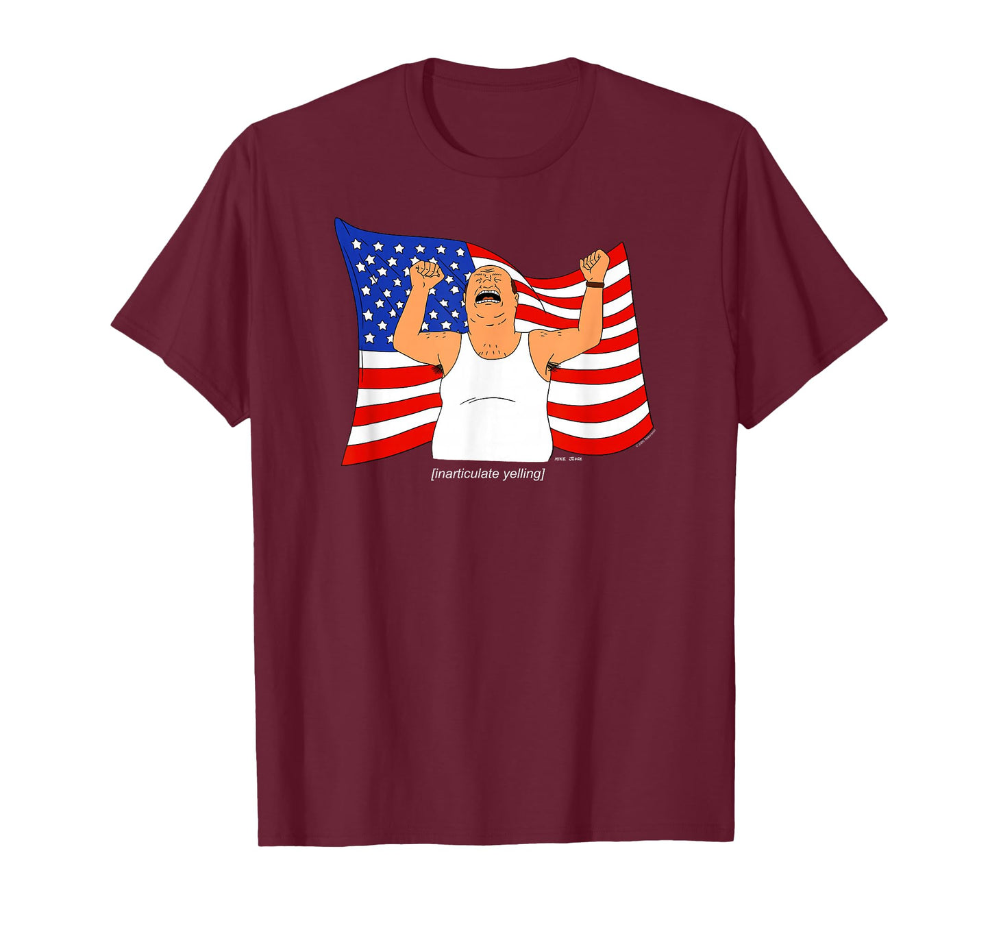 King of The Hill Bill Dauterive Inarticulate Yelling Cartoon T-Shirt