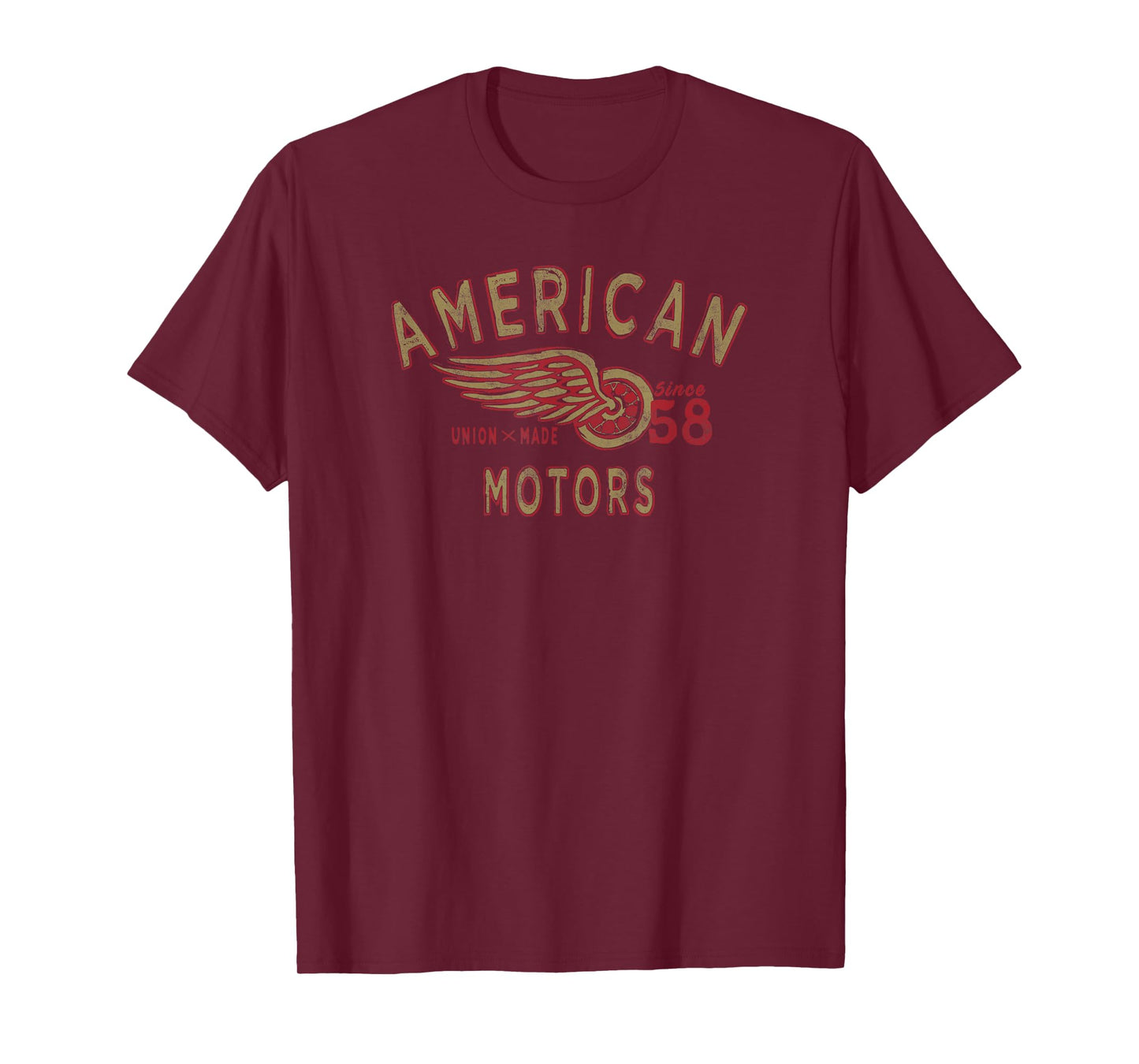 American Motors Union Made Since 58 Winged Wheel Logo T-Shirt