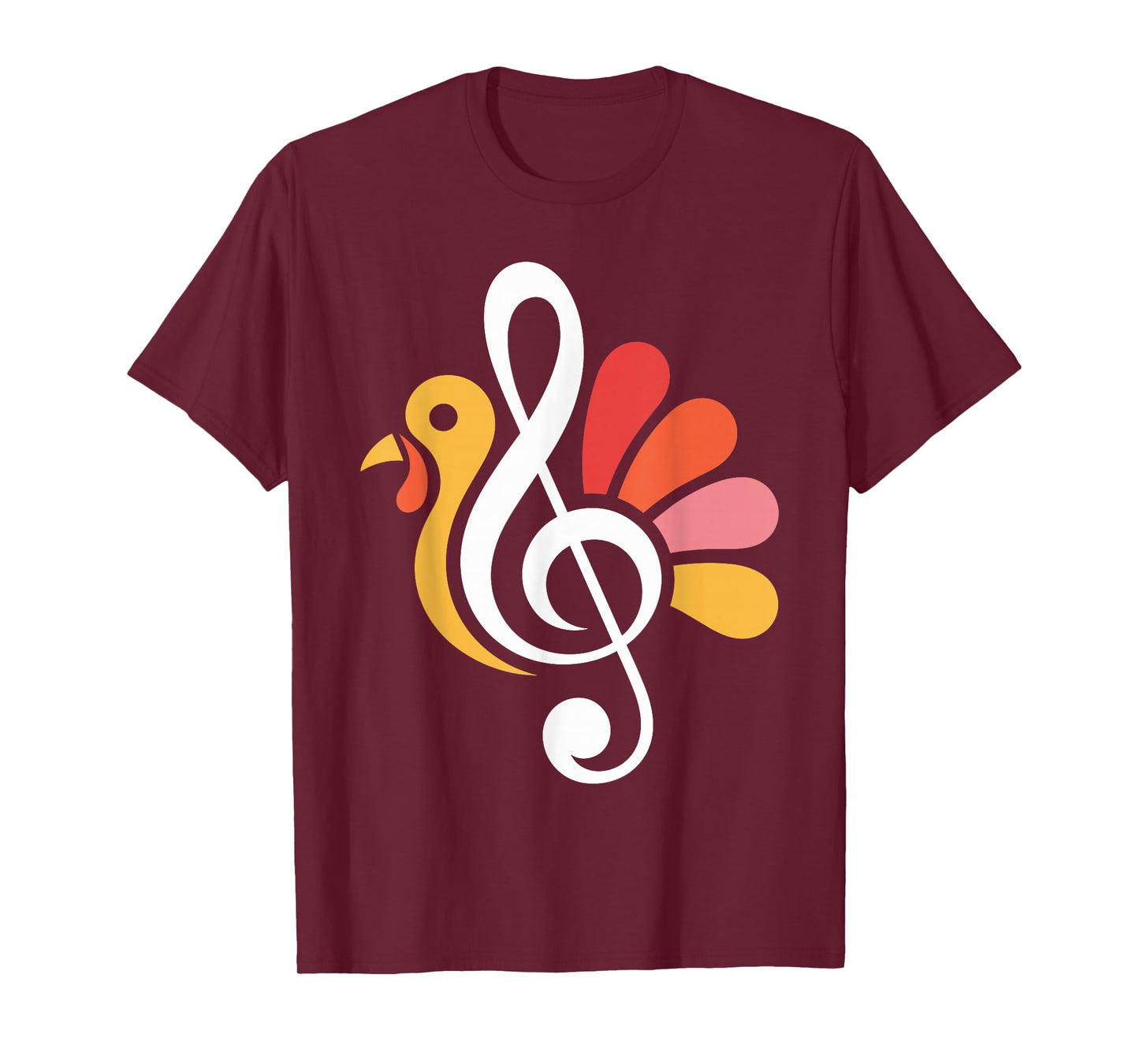 Turkey Teachers Music Teacher Note Thanksgiving Fall Autumn T-Shirt