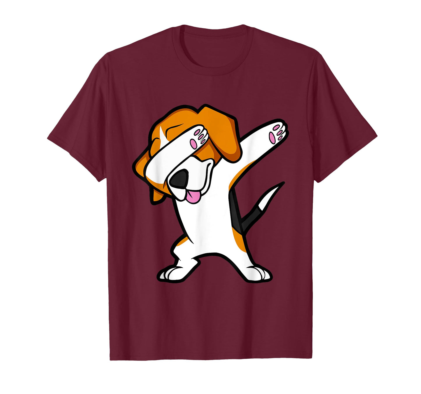 Funny Dabbing Beagle Tshirt Hip Hop Dance Dab Dog Shirt Men Women Girls Kids T-Shirt