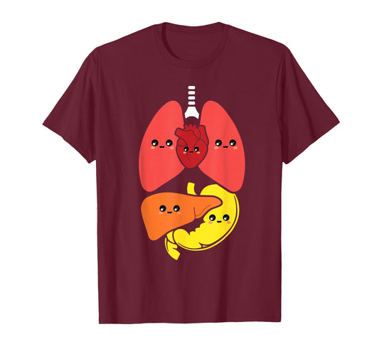 Anatomy Anatomical Body Systems Nurse T-Shirt
