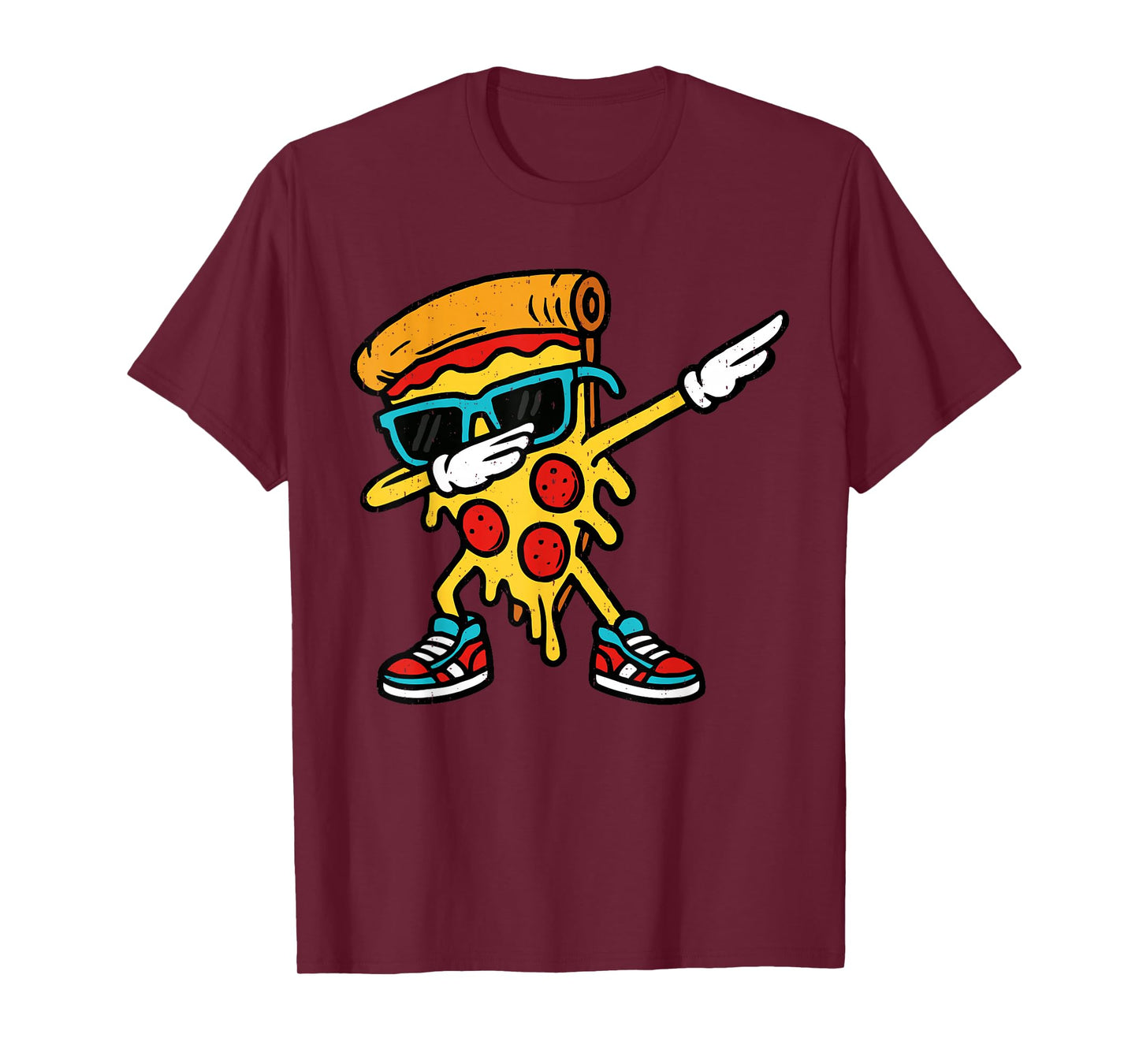 Dabbing Pizza Slice Fast Food Lover Foodie Dab Dance T-Shirt