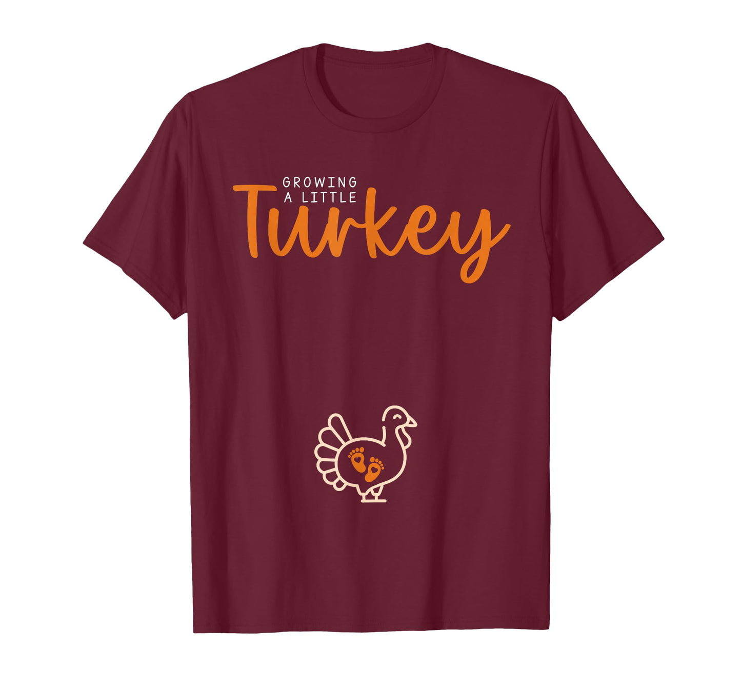 Baking A Little Turkey Thanksgiving Pregnancy Announcement T-Shirt