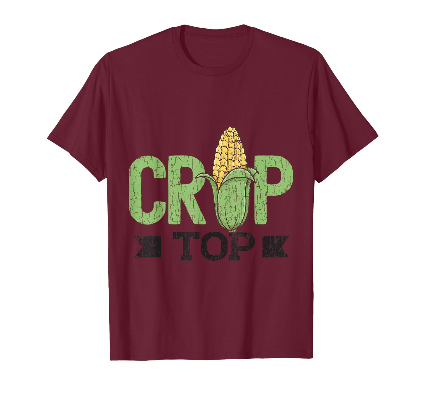 Corn Crop Top Funny Farming Farmer Tractor Farm Graphic T-Shirt