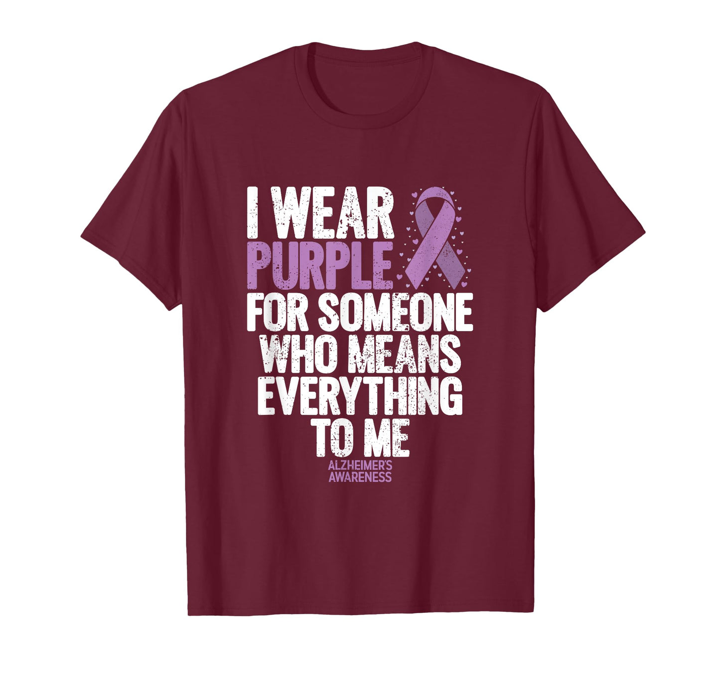 Alzheimers Shirt American Flag End Alz Alzheimer's Awareness T-Shirt