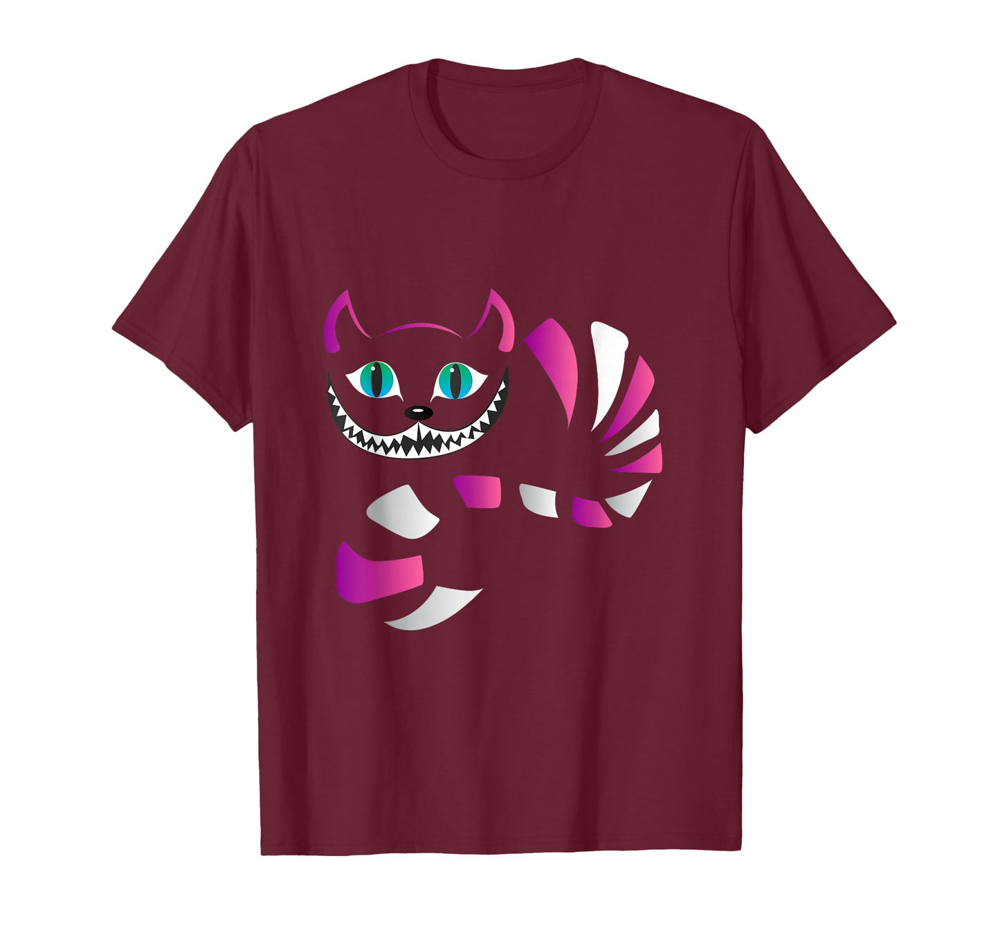 Funny Cheshire Faced cat - Funny Cats t Shirt T-Shirt