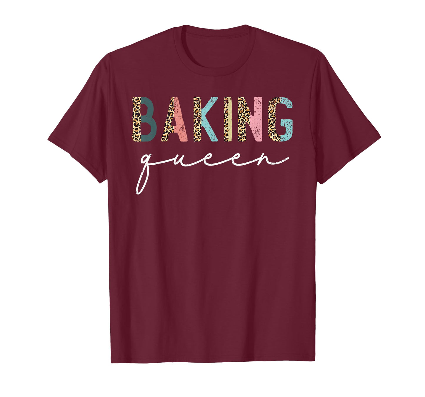 Baking Queen Leopard Baking Lover Baker Pastry Chef Bakery T-Shirt