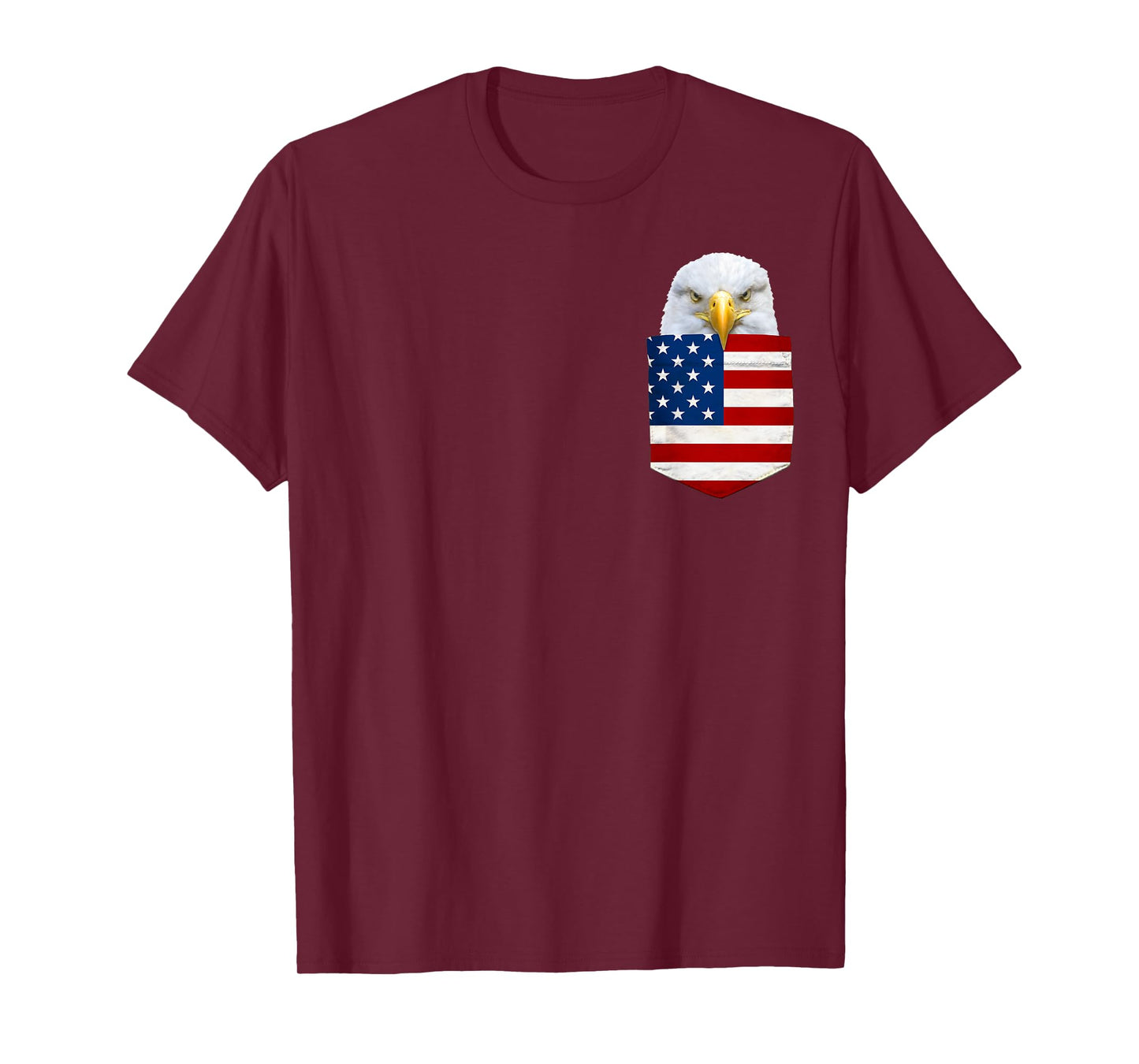 Eagle in My Your Pocket T-shirt American Flag Tee Shirt T-Shirt