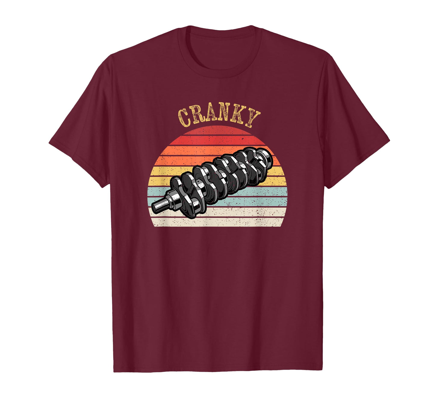 Cranky Car Engine Crankshaft Cars Mechanics Father's Day T-Shirt