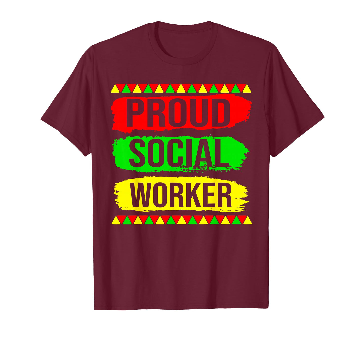 Proud Social Worker Black History Month Pride African Gifts T-Shirt