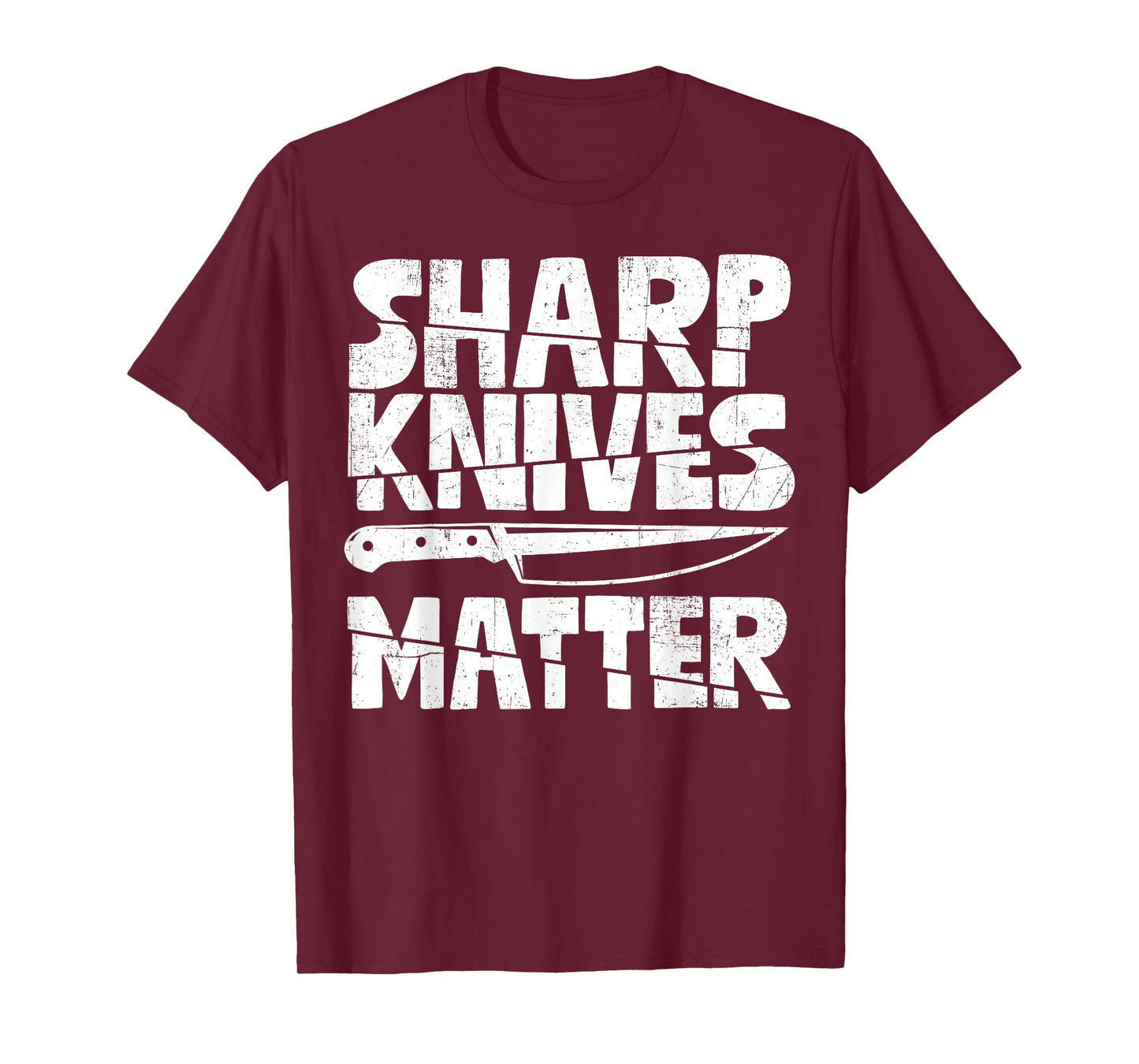 Chef Sharp Knives Matter Funny Cook Culinary Vintage T-Shirt