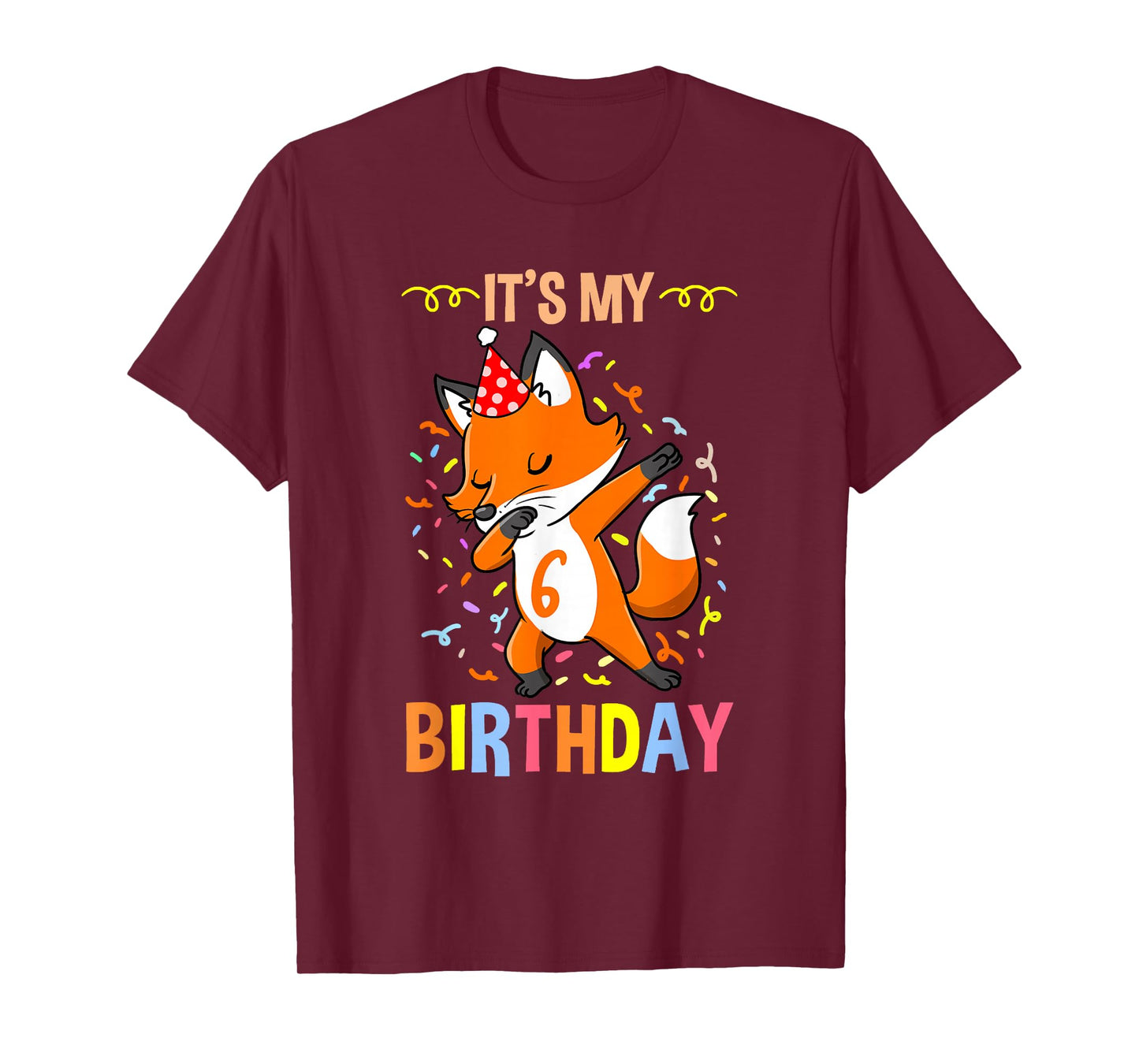 Its My 6th Birthday Fox T-Shirt