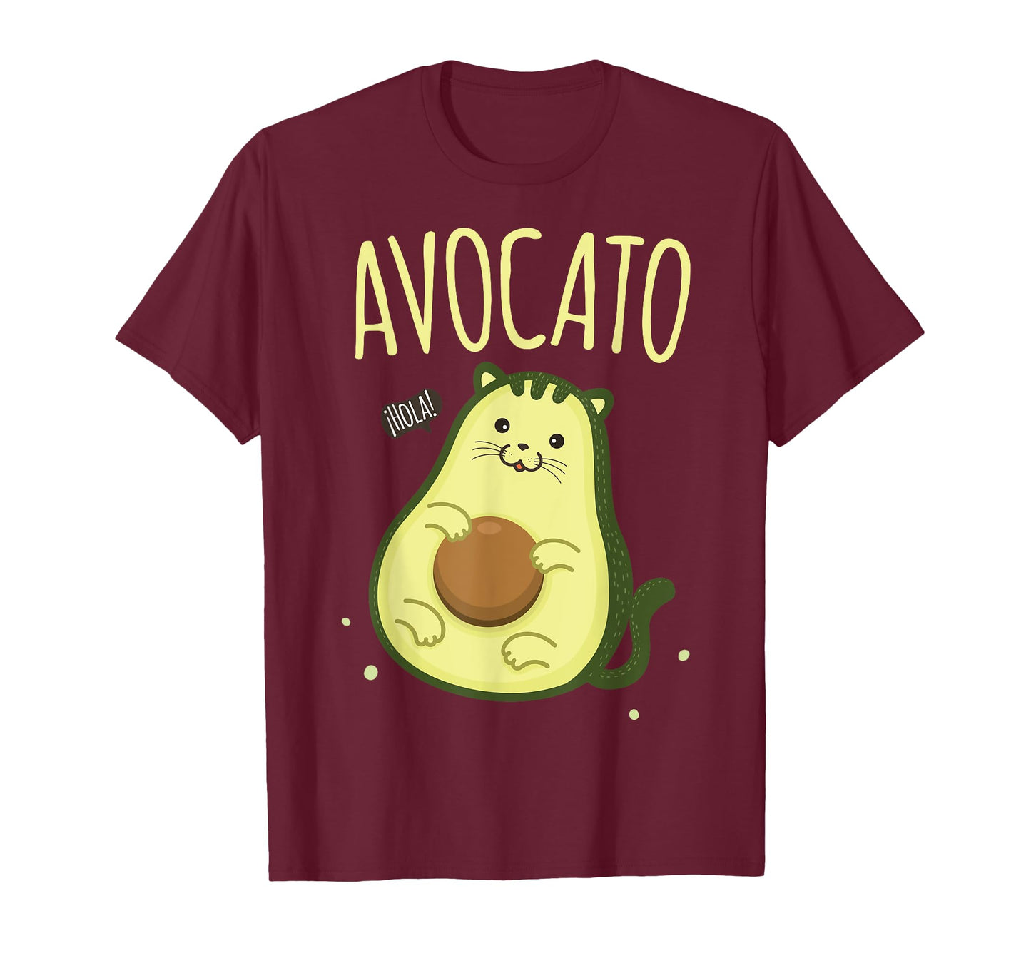 Cute Avocato Avocado Cat Kawaii T-Shirt