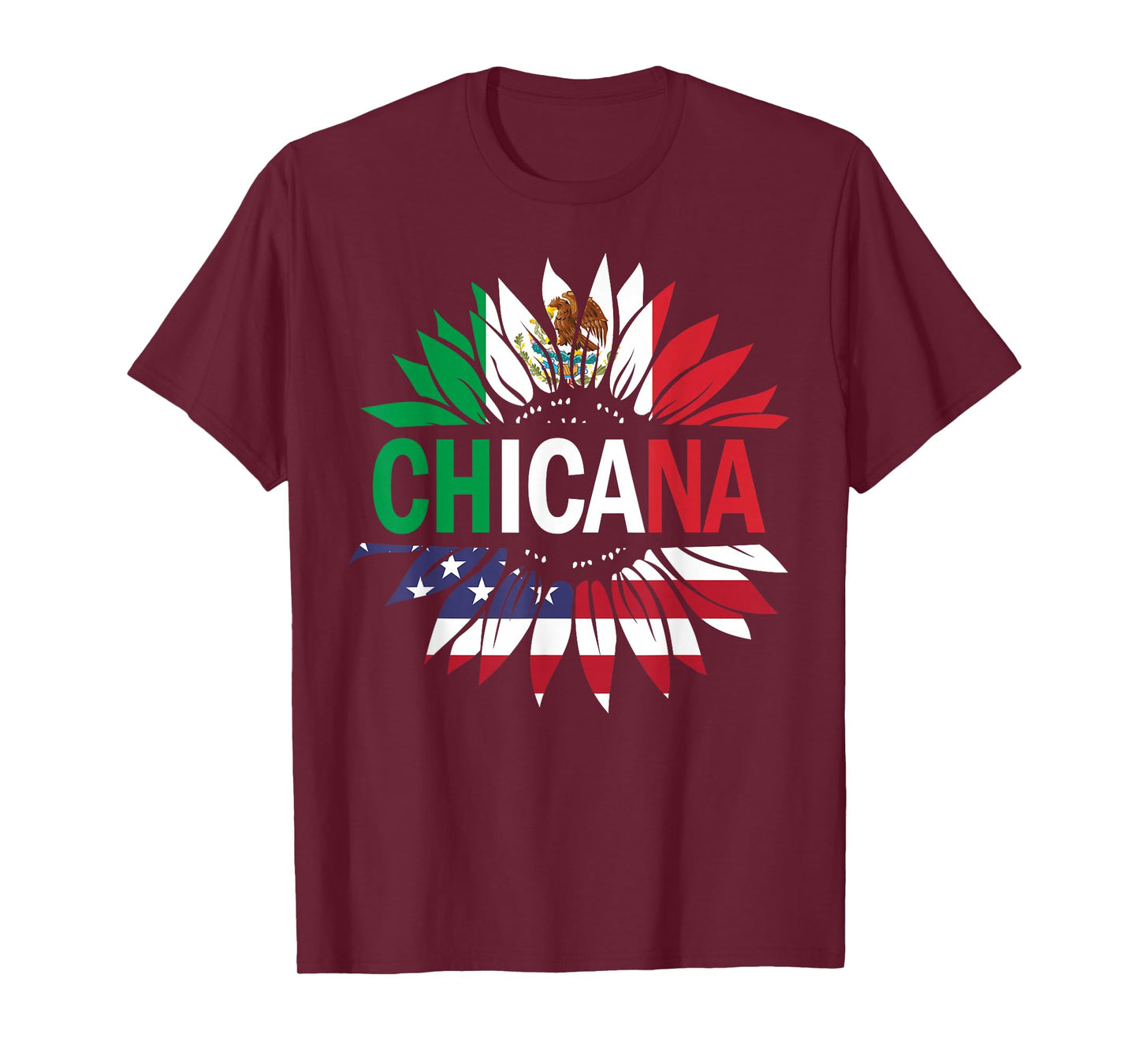 Chicana-Shirt Men Women Kids Girls Boys Mexican USA Flag T-Shirt
