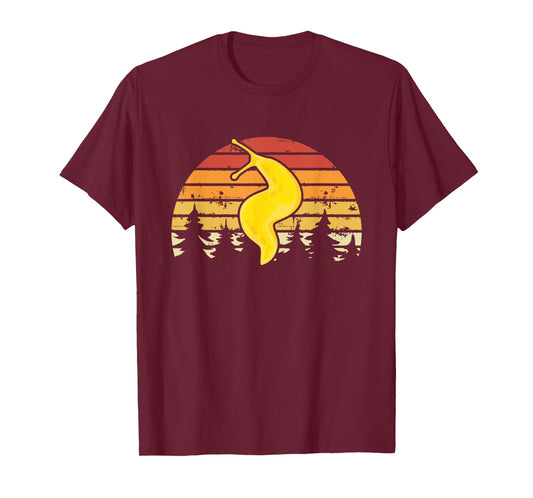 Banana Slug Pacific Banana Slug Fan Black Spotted Banana Slug T-Shirt - Unisex-Adults, Small, Short Sleeve