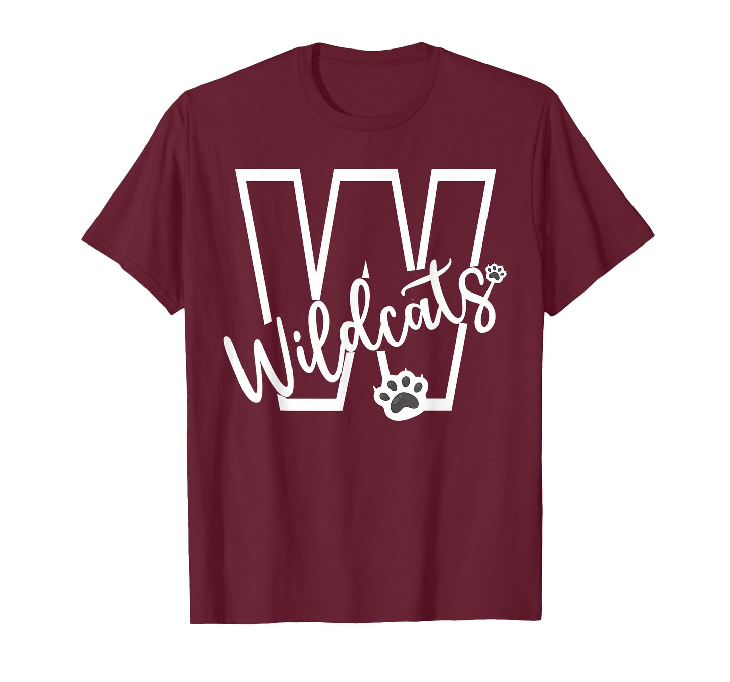 Wildcats School Sports Fan Team Spirit Football Baseball T-Shirt