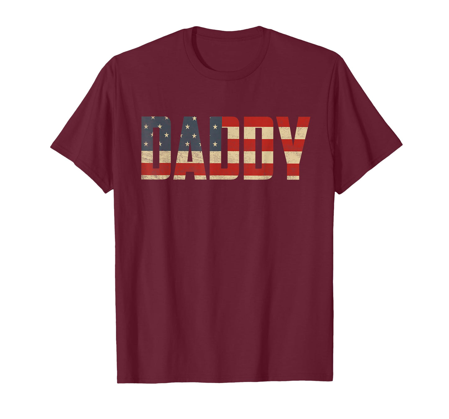 Daddy Bold Patriotic American Flag Father’s Day Daddy T-Shirt