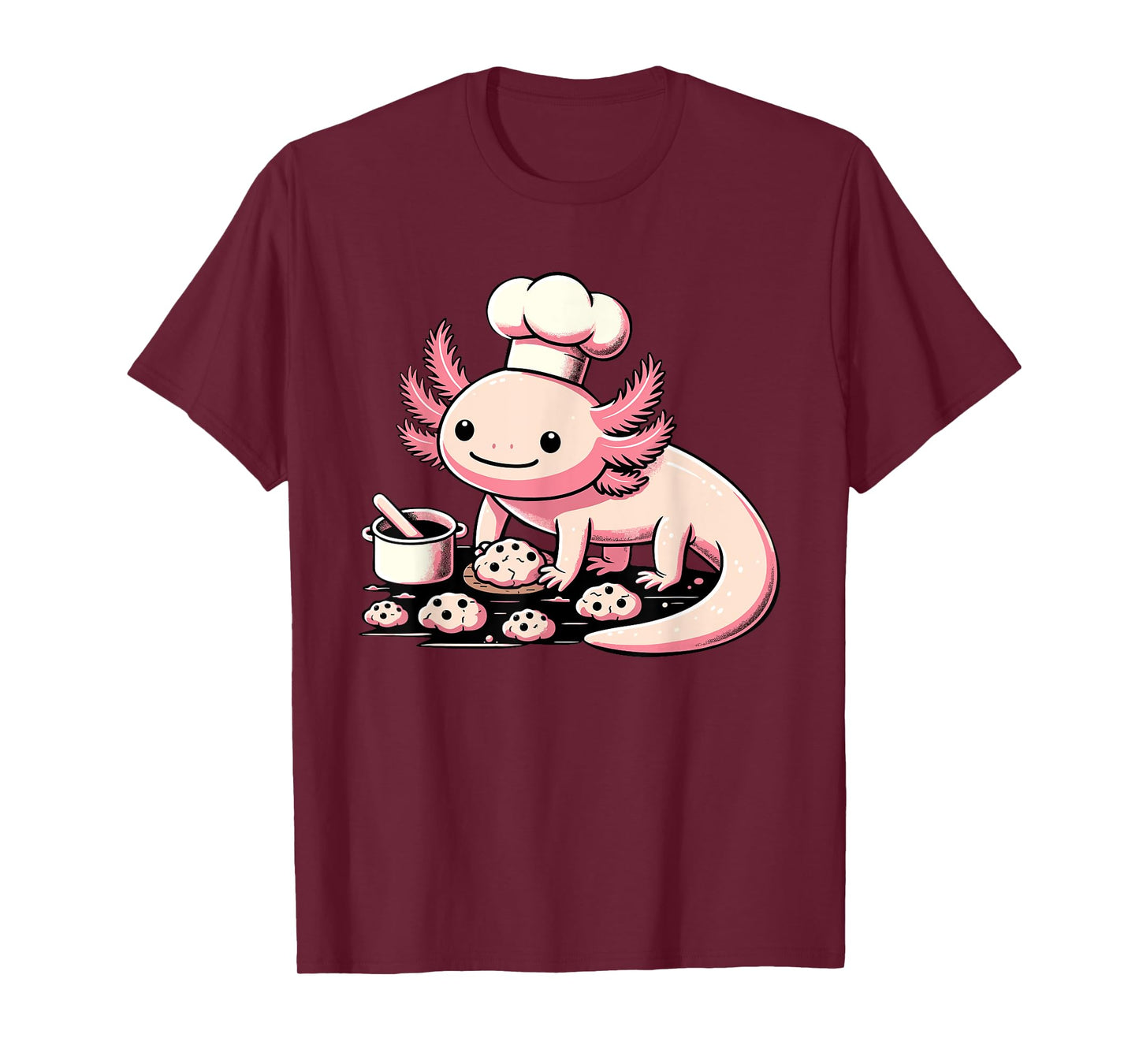 Axolotl Baking Cookies Chocolate Lover Cookie Baker T-Shirt