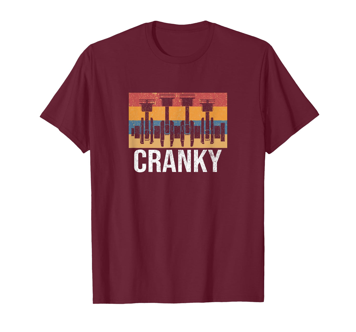 Cranky Car Engine Crankshaft Cars Lover Mechanics Father Day T-Shirt