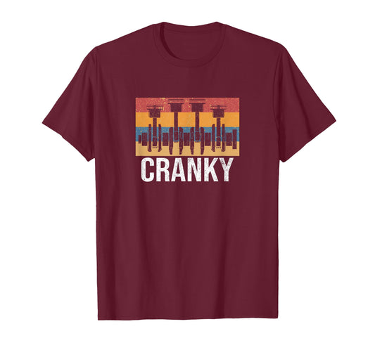 Cranky Car Engine Crankshaft Cars Lover Mechanics Father Day T-Shirt
