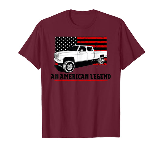 Lifted Square Body Truck American Muscle Shirt 4x4 T-Shirt