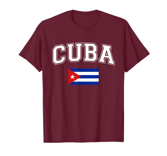 Cuba Flag Cuban Pride Heritage Men Women T-Shirt