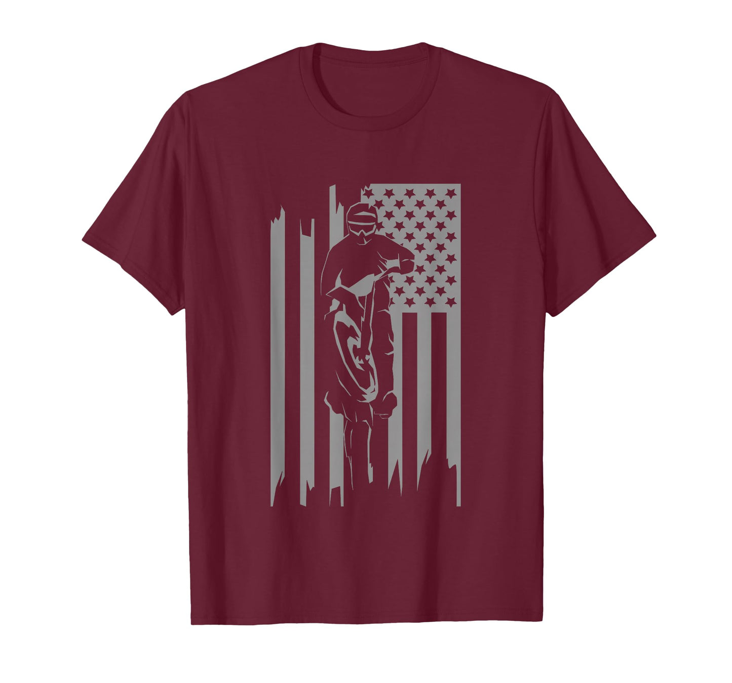 American Flag Motocross Apparel - Motocross Dirt Bike T-Shirt