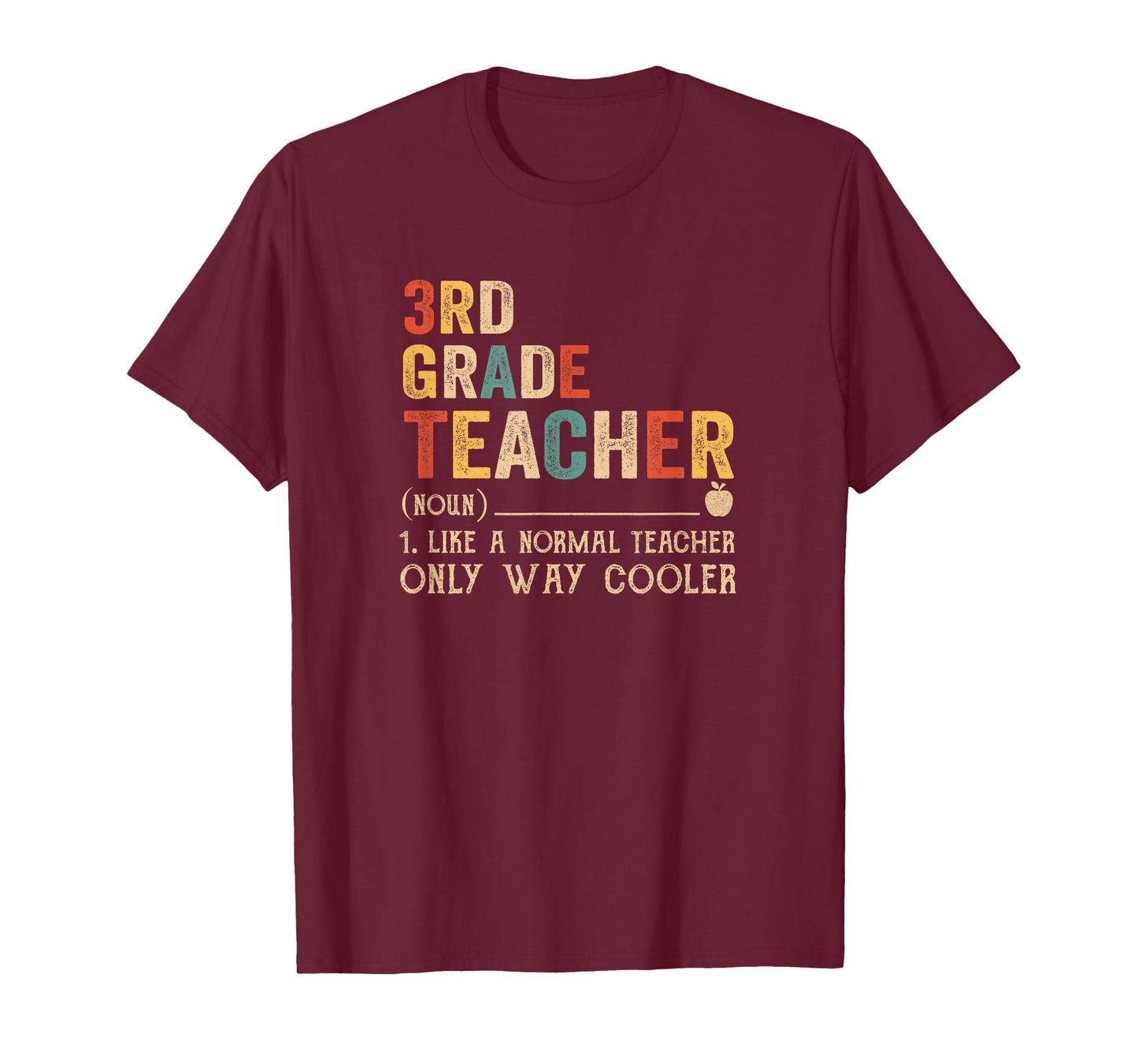 3Rd Grade Teacher Definition Funny Back To School First Day T-Shirt