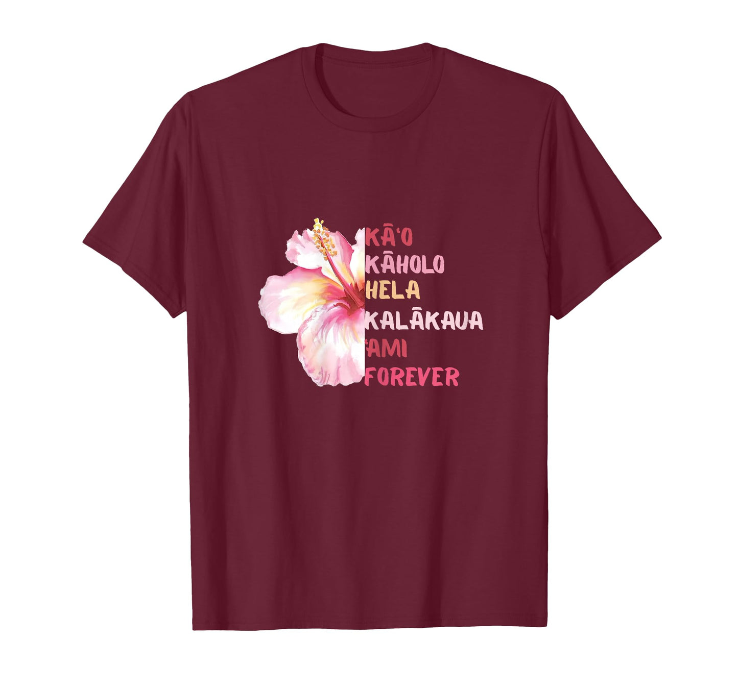 Hawaiian Shirt for Women Hula Dancer Hula Steps Hibiscus T-Shirt