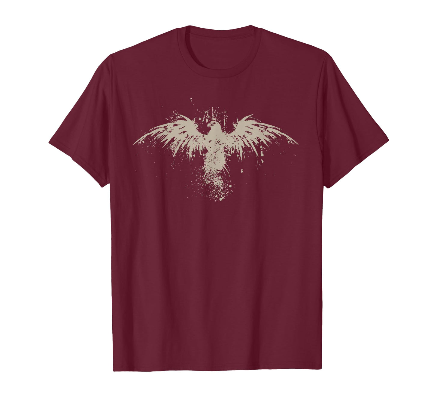 Hawk with Outstretched Wings | Ink graphic T-Shirt