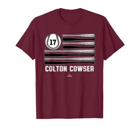 Baseball American Flag Colton Cowser Baltimore Baseball T-Shirt