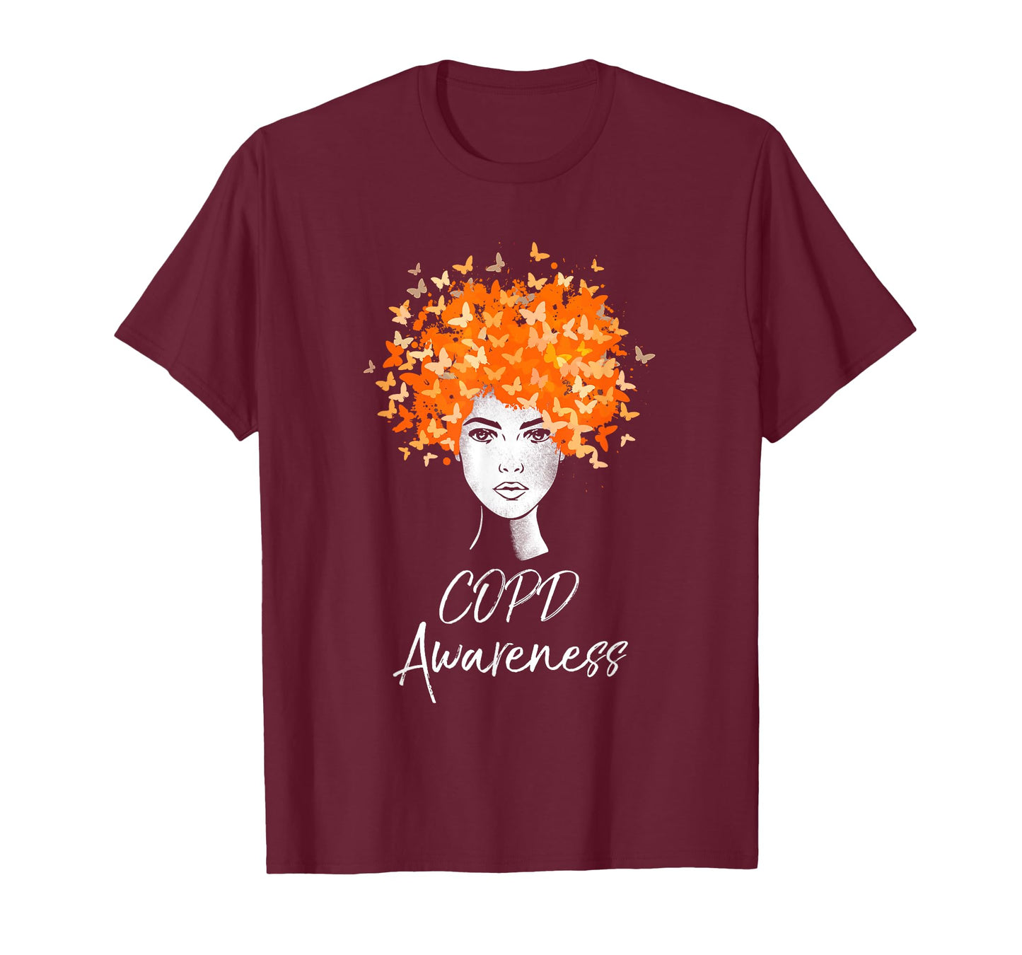 COPD Awareness T-Shirt Butterflies Gift Shirt T-Shirt