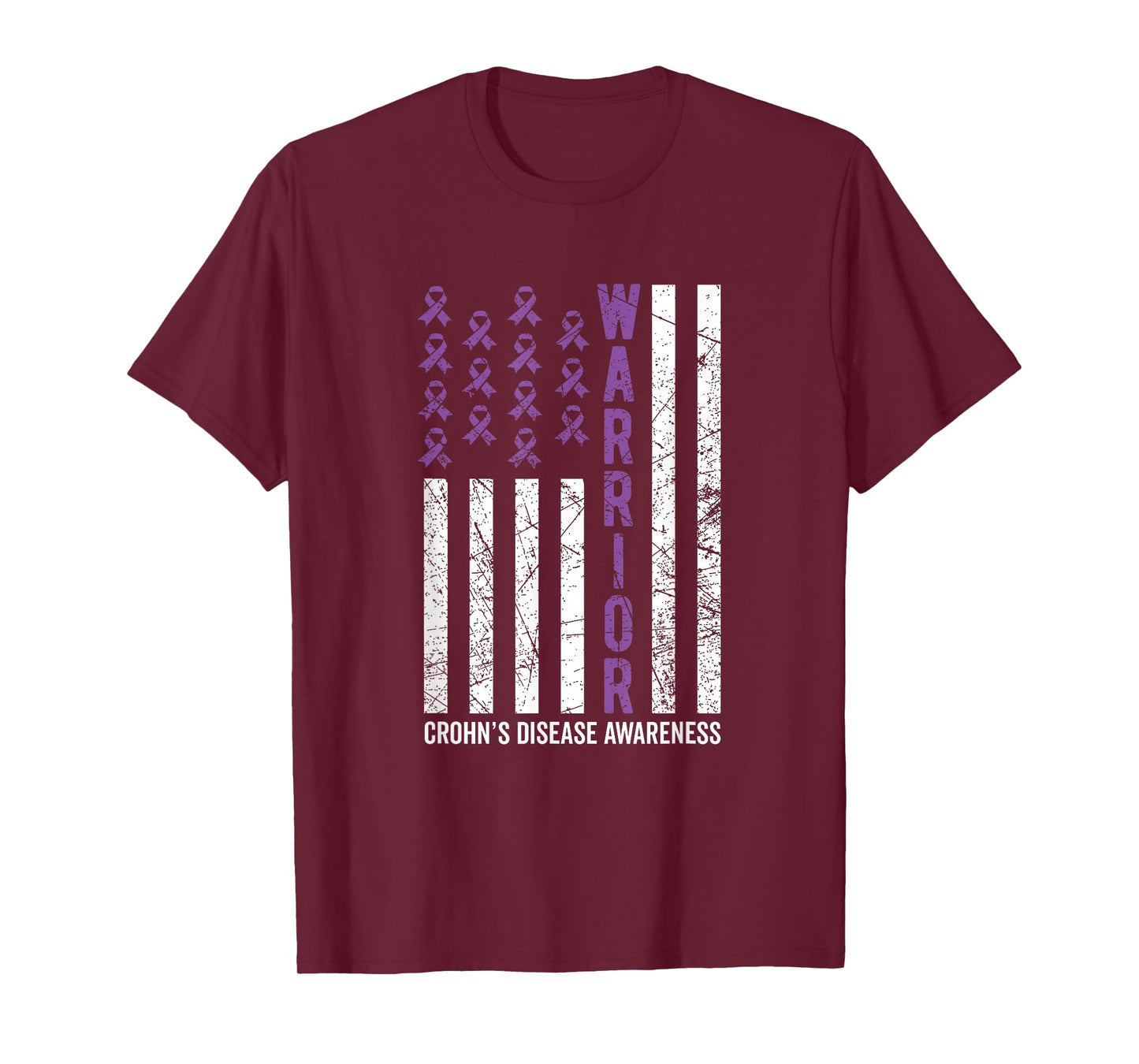 Purple Warrior For Women & Men Crohn's Awareness T-Shirt