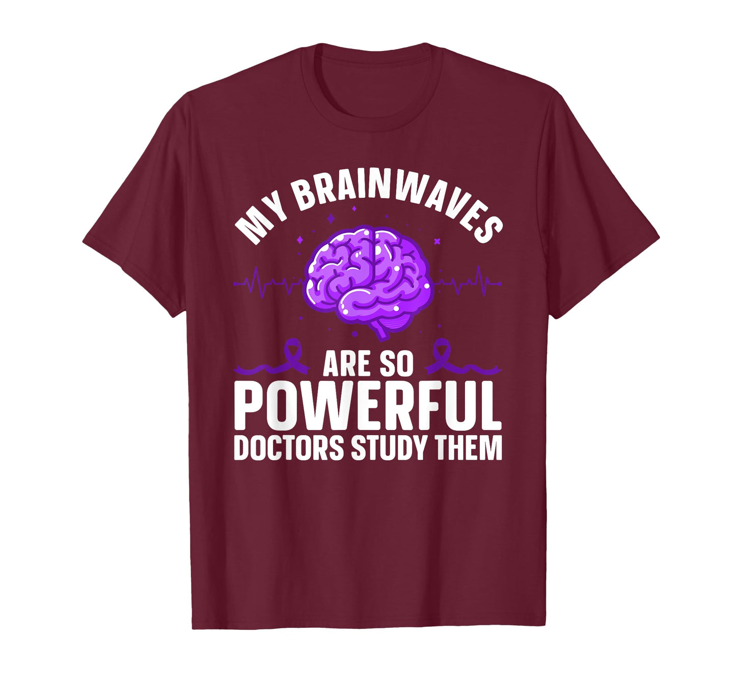 Cool Epilepsy Art For Men Women Support Epilepsy Awareness T-Shirt