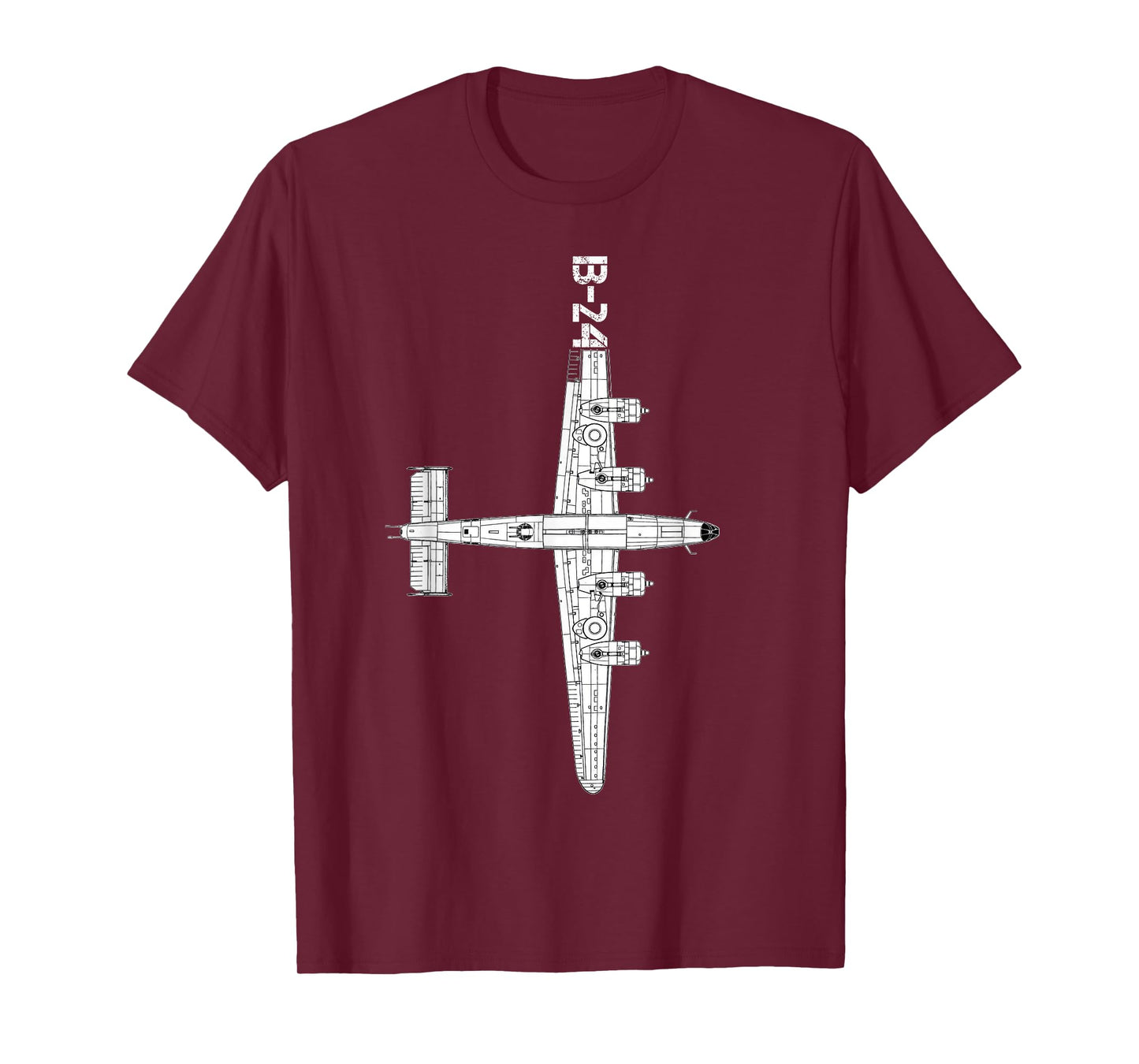 Consolidated B-24 Liberator Heavy Bomber WW2 Airplane T-Shirt