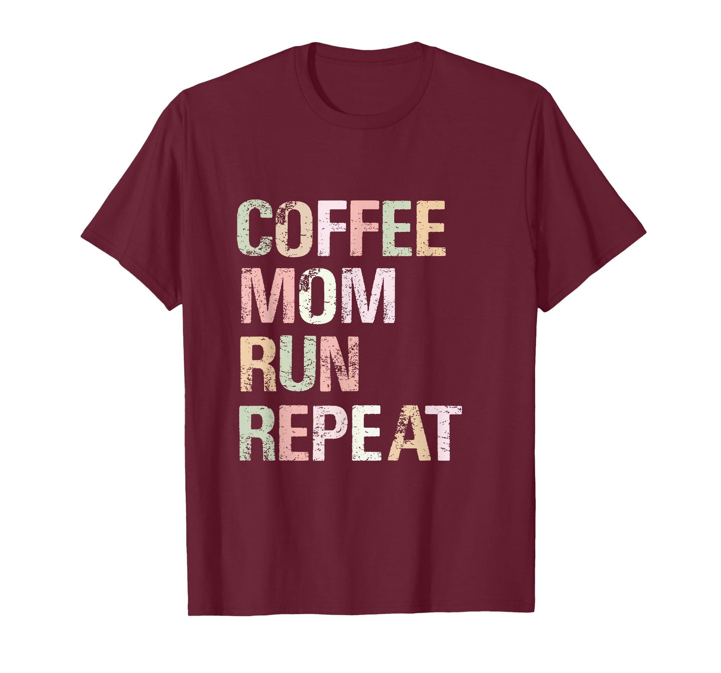 Coffee Mom Run Repeat Cool Women's Running Design T-Shirt