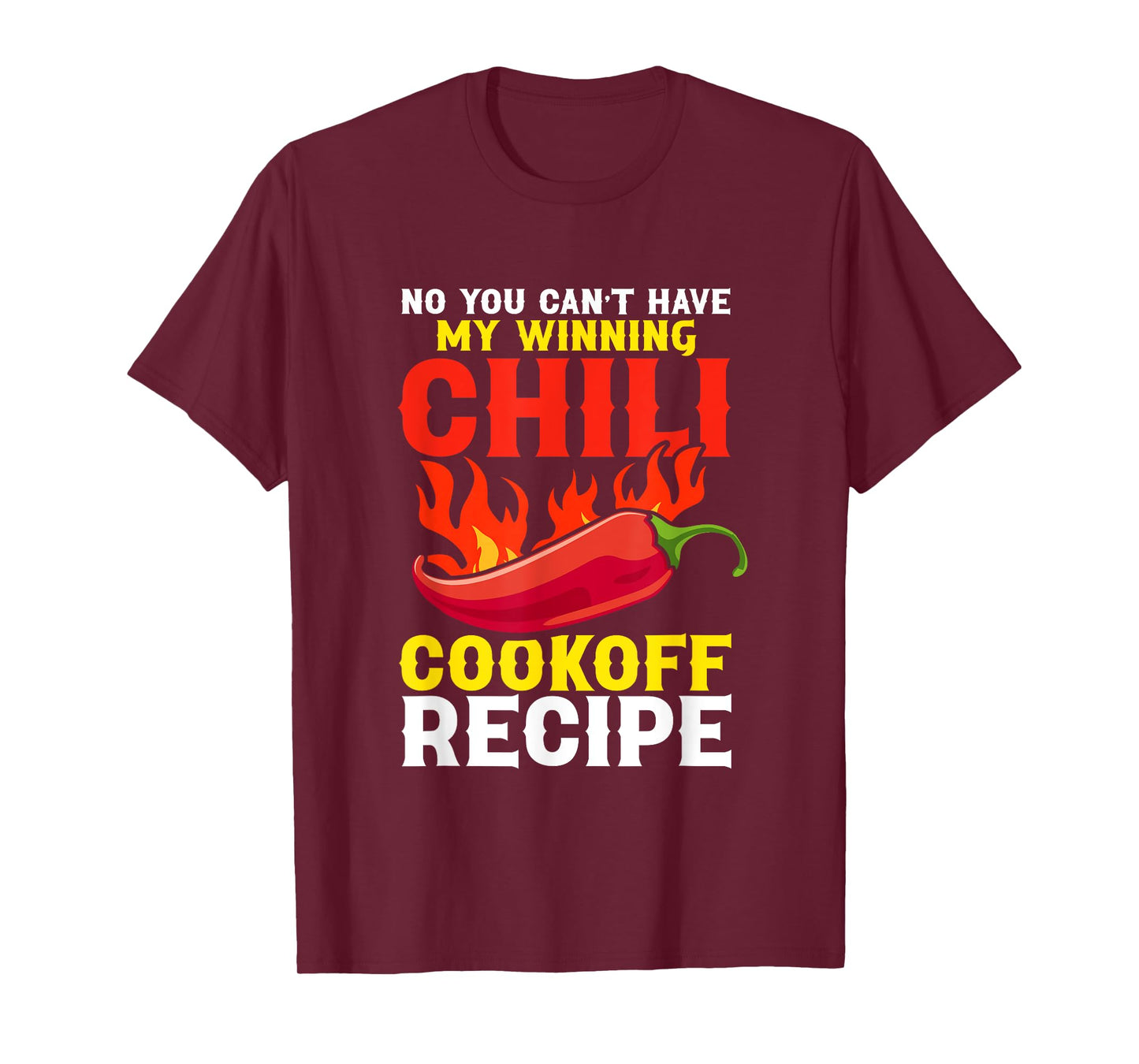 Chili Cookoff Contest Apron Recipe Champion Chili Cook Off T-Shirt