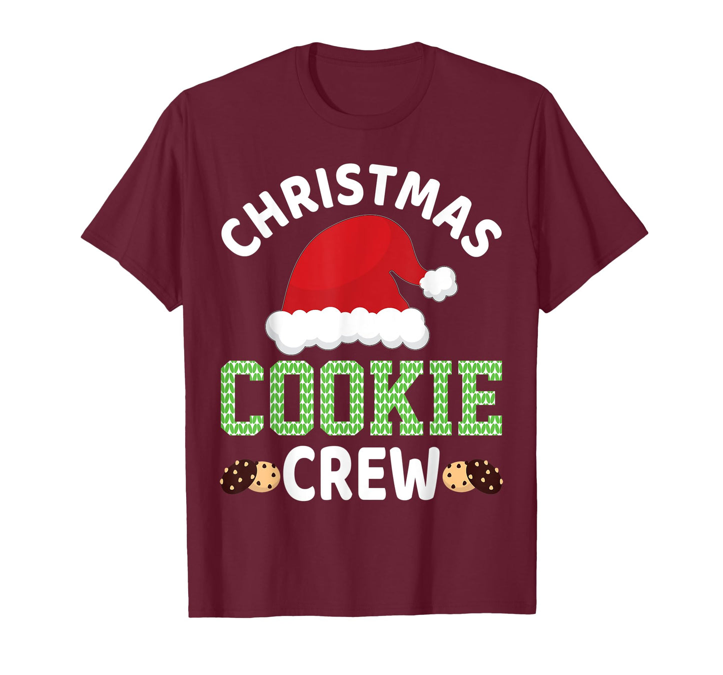 Christmas Santa Hat Gingerbread Cookie Crew Baking Team T-Shirt