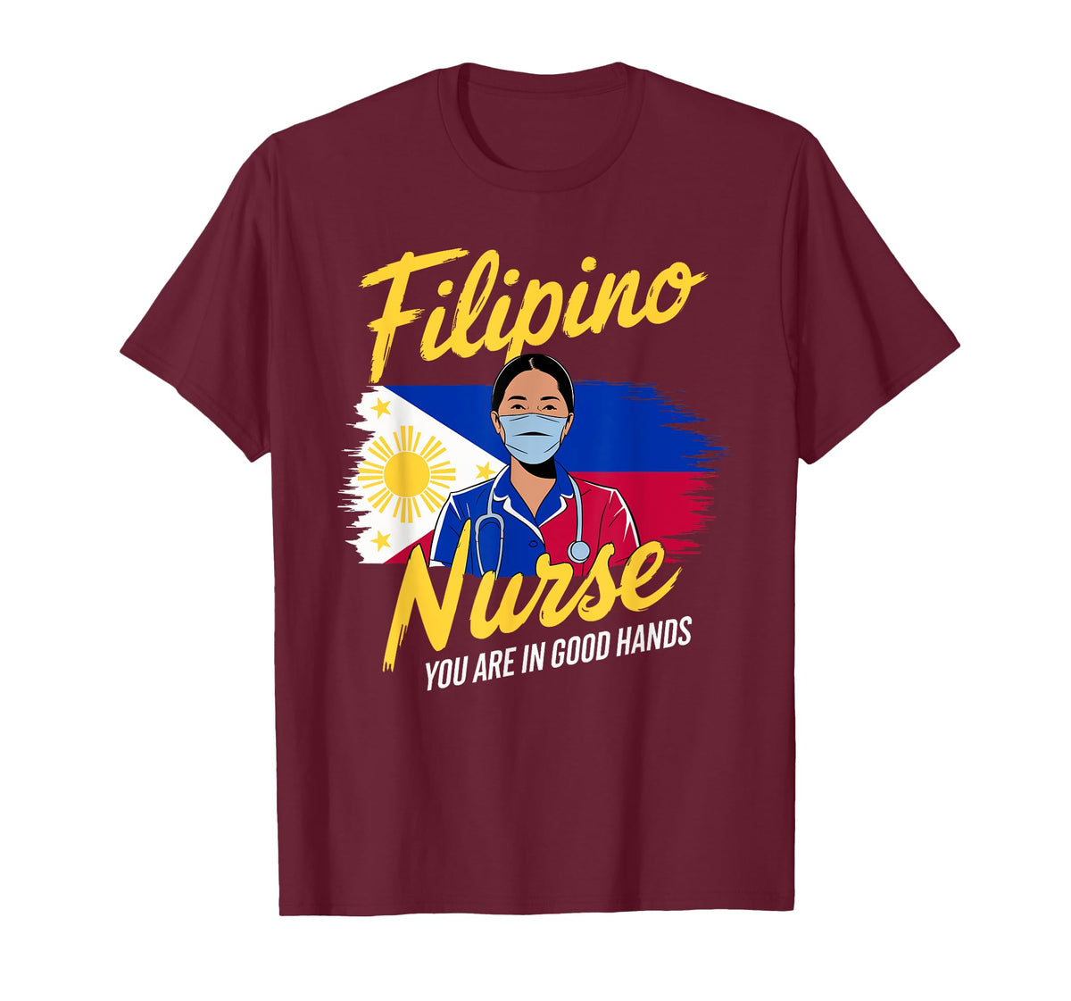 Proud Filipino Nurse Pinoy Heritage Pilipinas Philippines US T-Shirt