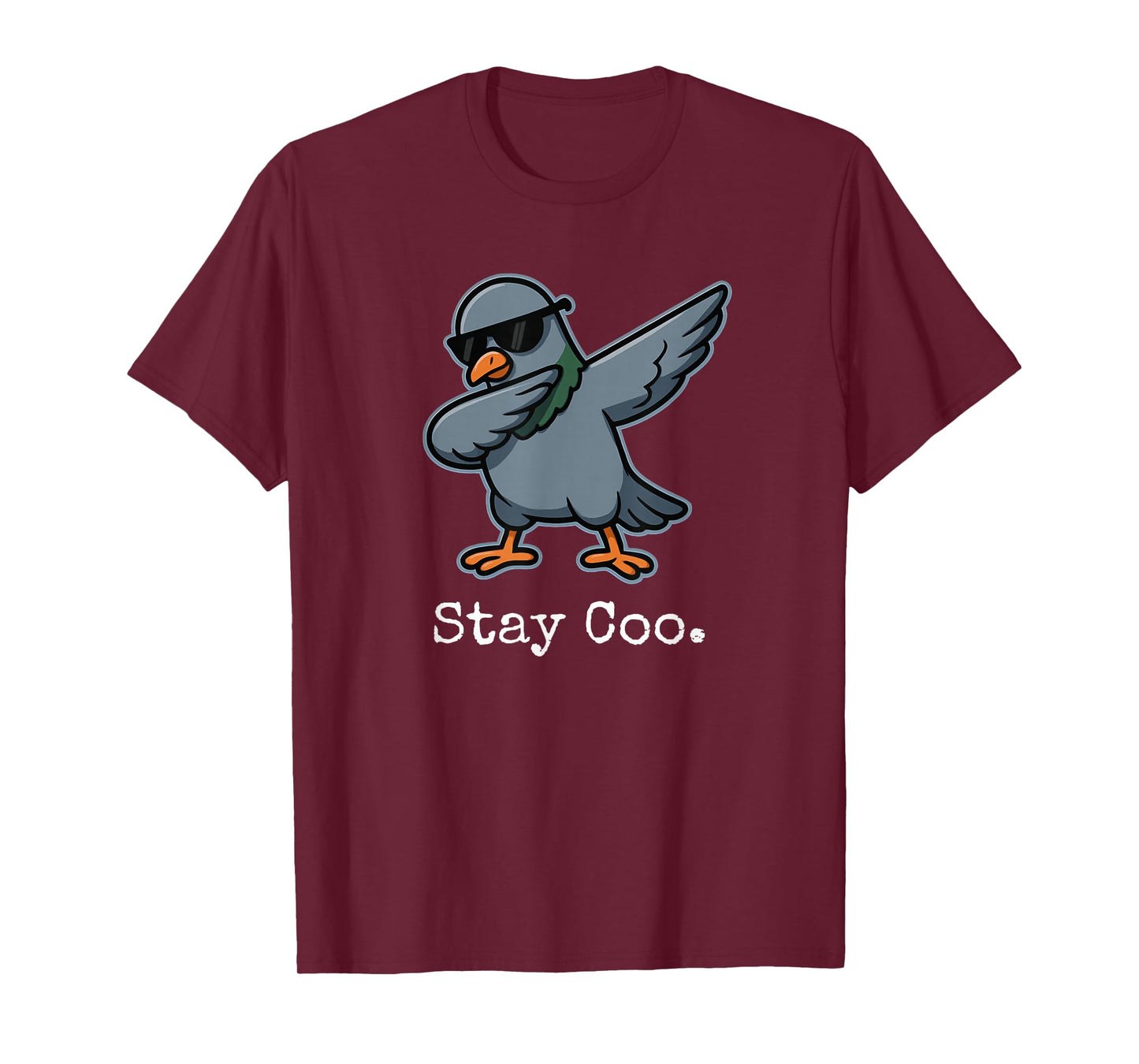 Stay Coo. Dabbing Pigeon Funny Pun T-Shirt